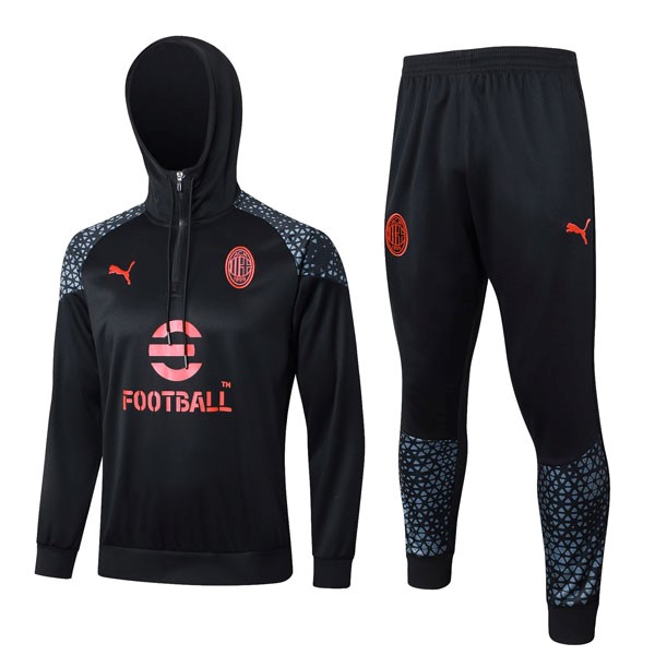 Sweat Shirt Capuche AC Milan 2024 Noir 2